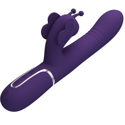 PRETTY LOVE FLIRTATION PRETTY LOVE - VIBRATEUR MULTIFONCTION LAPIN 4 EN 1 PAPILLON VIOLET