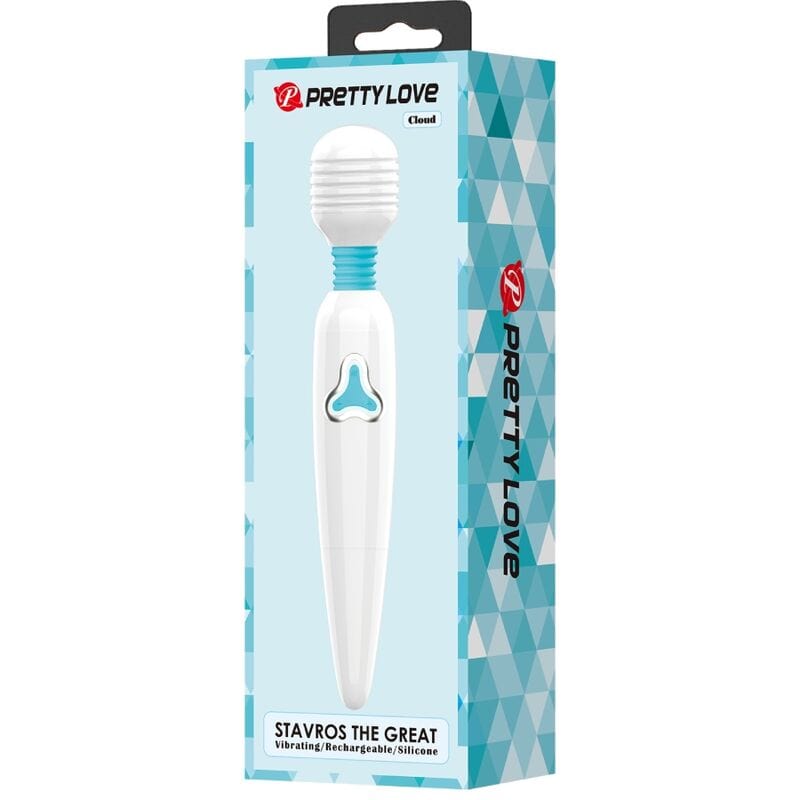 PRETTY LOVE PRETTY LOVE - VIBROMASSEUR CLOUD WAND 7 VIBRATIONS BLANC