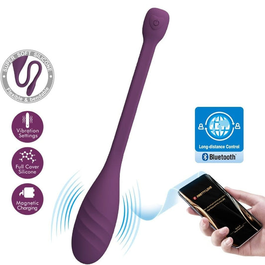 PRETTY LOVE SMART PRETTY LOVE - VIBROMASSEUR CONTRÔLÉ PAR APPLICATION LEVIATHAN VIOLET