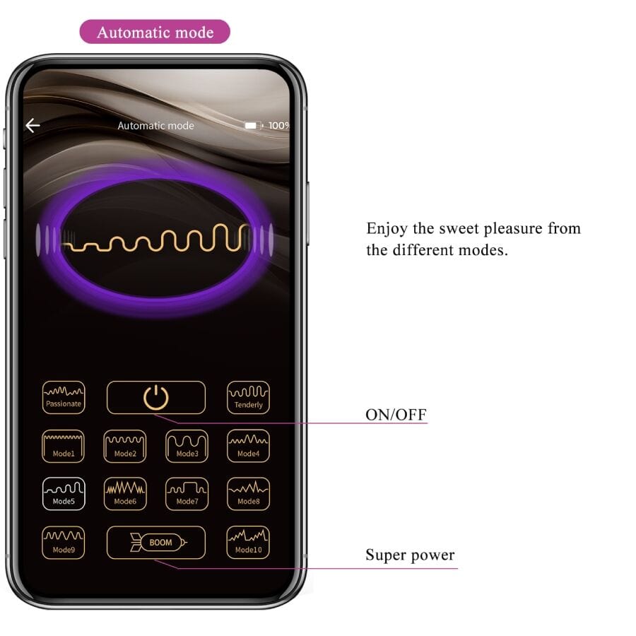 PRETTY LOVE SMART PRETTY LOVE - VIBROMASSEUR CONTRÔLÉ PAR APPLICATION LEVIATHAN VIOLET