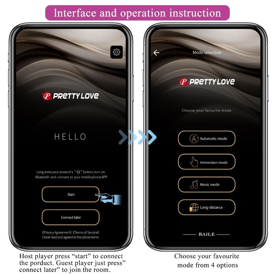 PRETTY LOVE SMART PRETTY LOVE - VIBROMASSEUR CONTRÔLÉ PAR APPLICATION LEVIATHAN VIOLET