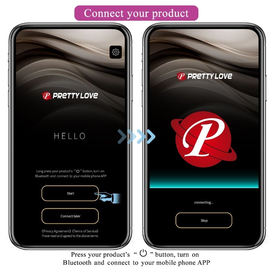 PRETTY LOVE SMART PRETTY LOVE - VIBROMASSEUR CONTRÔLÉ PAR APPLICATION LEVIATHAN VIOLET