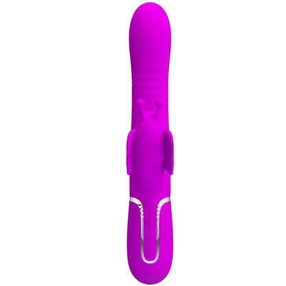 PRETTY LOVE FLIRTATION PRETTY LOVE - VIBROMASSEUR RABBIT MULTIFONCTION 4 EN 1 PAPILLON FUCHSIA
