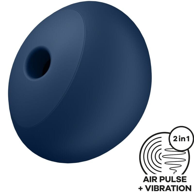 SATISFYER AIR PULSE SATISFYER - AIR POWER 4 STIMULATEUR & VIBRATEUR 12 VIBRATIONS BLEU