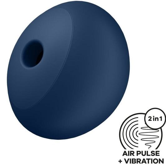 SATISFYER AIR PULSE SATISFYER - AIR POWER 4 STIMULATEUR & VIBRATEUR 12 VIBRATIONS BLEU