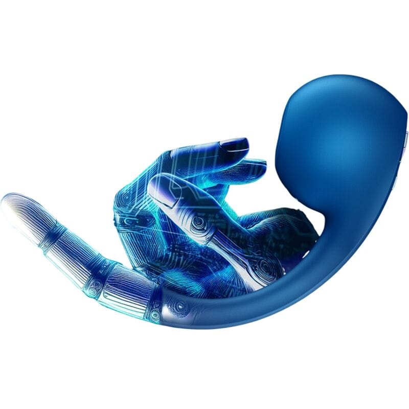 SATISFYER AIR PULSE SATISFYER - PRO+ WAVE 4 STIMULATEUR POINT G ET IMPULSION D'AIR APPLICATION GRATUITE BLEU FONCÉ