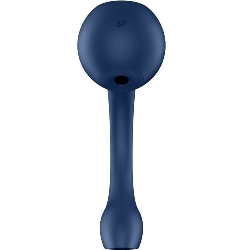 SATISFYER AIR PULSE SATISFYER - PRO+ WAVE 4 STIMULATEUR POINT G ET IMPULSION D'AIR APPLICATION GRATUITE BLEU FONCÉ