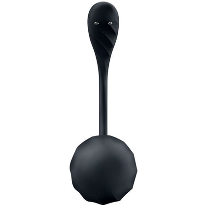 SATISFYER PARTNER SATISFYER - RIBBED PETAL TÉLÉCOMMANDE DE STIMULATEUR DE POINT G NOIR APPLICATION GRATUITE