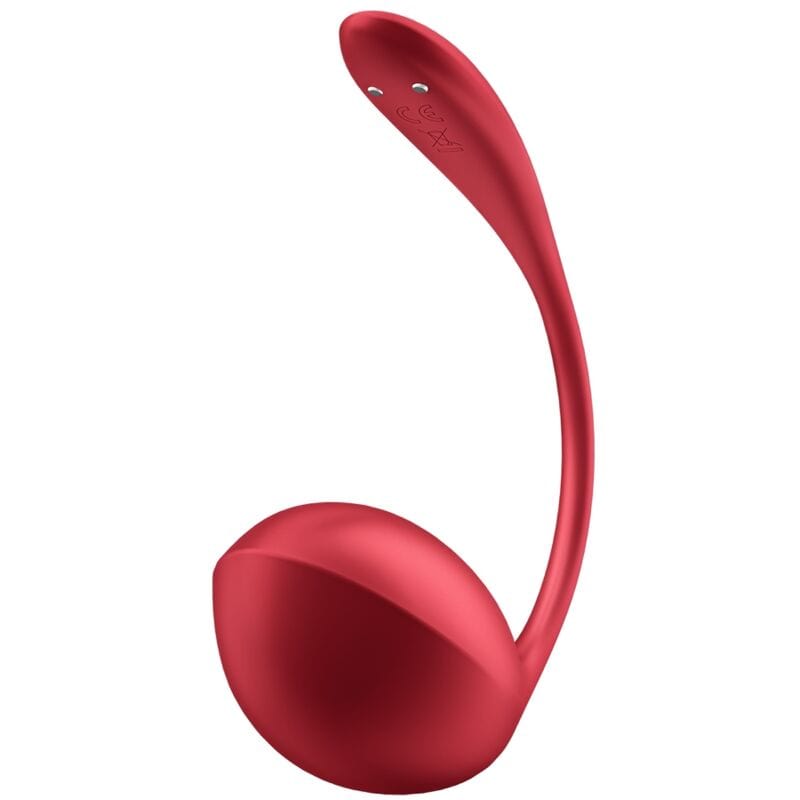 SATISFYER PARTNER SATISFYER - SHINY PETAL STIMULATEUR À TÉLÉCOMMANDE À DISTANCE G POINT ROUGE APPLICATION GRATUITE