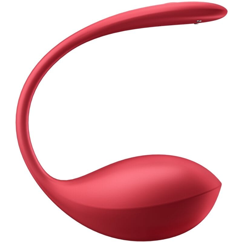 SATISFYER PARTNER SATISFYER - SHINY PETAL STIMULATEUR À TÉLÉCOMMANDE À DISTANCE G POINT ROUGE APPLICATION GRATUITE