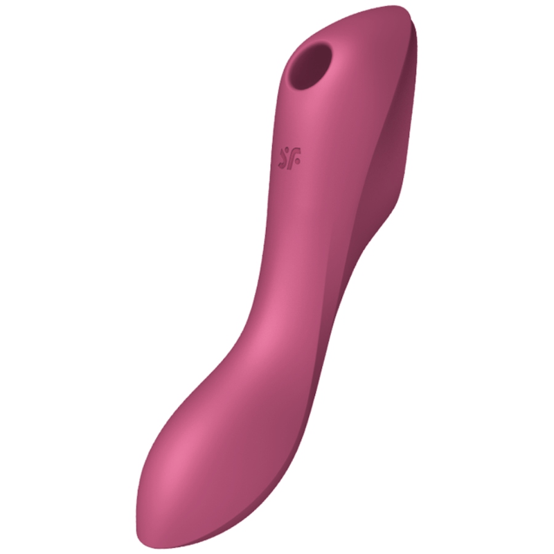 SATISFYER AIR PULSE SATISFYER - STIMULATEUR CLITORIDIEN ET VIBRATEUR CURVY TRINITY 3 ROUGE