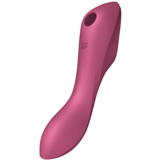 SATISFYER AIR PULSE SATISFYER - STIMULATEUR CLITORIDIEN ET VIBRATEUR CURVY TRINITY 3 ROUGE