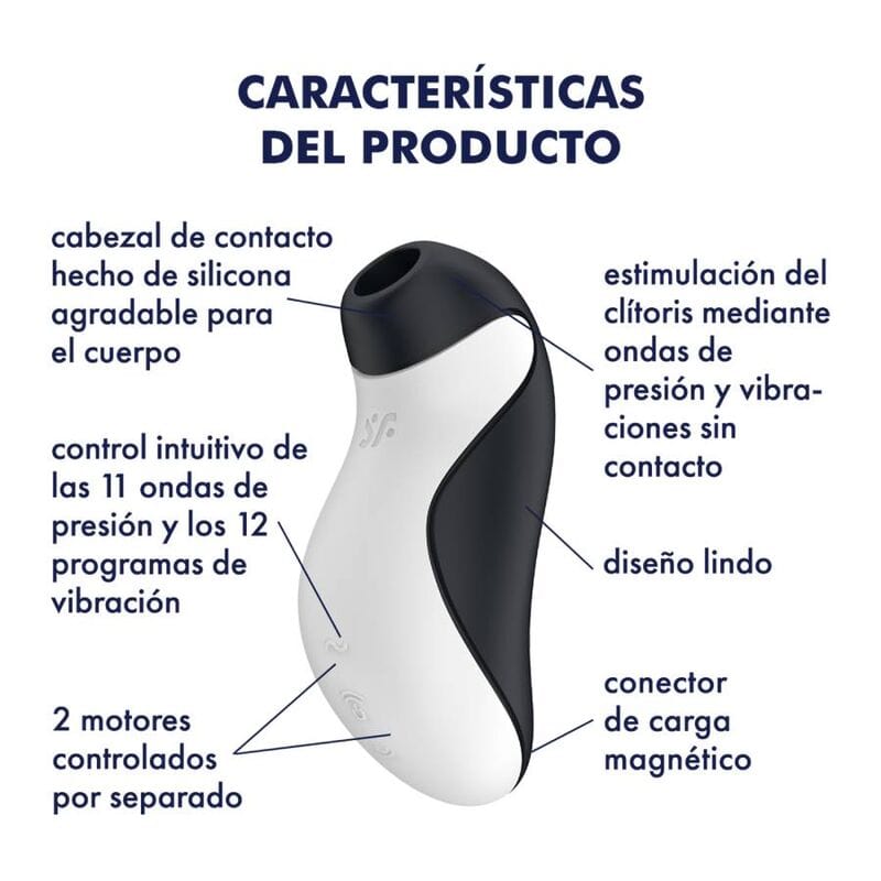 SATISFYER AIR PULSE SATISFYER - STIMULATEUR CLITORIDIEN+ VIBRATION ORCA
