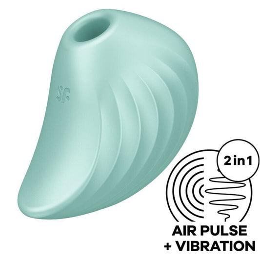 SATISFYER AIR PULSE — / VERDE SATISFYER - STIMULATEUR ET VIBRATEUR PEARL DIVER VERT