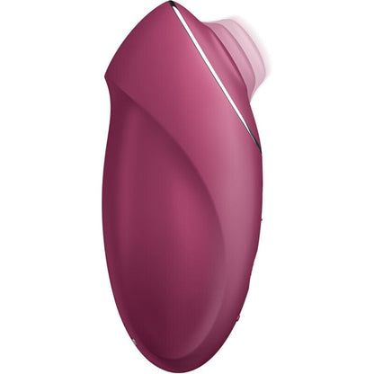SATISFYER LAYONS SATISFYER - TAP & CLIMAX 1 STIMULATEUR CLITORIDIEN LAY-ON ROUGE