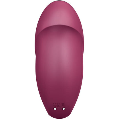 SATISFYER LAYONS SATISFYER - TAP & CLIMAX 1 STIMULATEUR CLITORIDIEN LAY-ON ROUGE