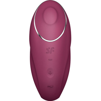 SATISFYER LAYONS SATISFYER - TAP & CLIMAX 1 STIMULATEUR CLITORIDIEN LAY-ON ROUGE