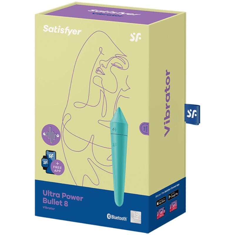 SATISFYER CONNECT SATISFYER - ULTRA POWER BULLET 8 TURQUOISE