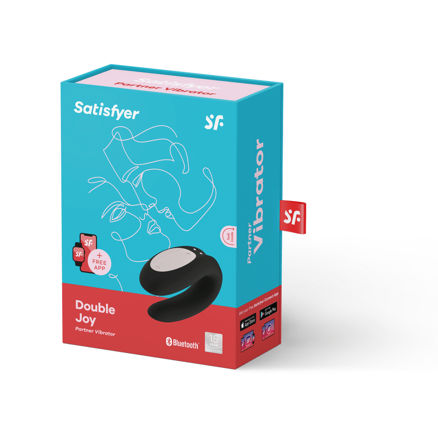 SATISFYER CONNECT SATISFYER - VIBROMASSEUR APPLICATION DOUBLE JOY CON NOIR
