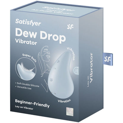 SATISFYER LAYONS SATISFYER - VIBROMASSEUR DEW DROP LAY-ON BLANC