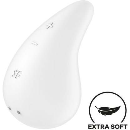 SATISFYER LAYONS SATISFYER - VIBROMASSEUR DEW DROP LAY-ON BLANC