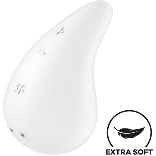 SATISFYER LAYONS SATISFYER - VIBROMASSEUR DEW DROP LAY-ON BLANC