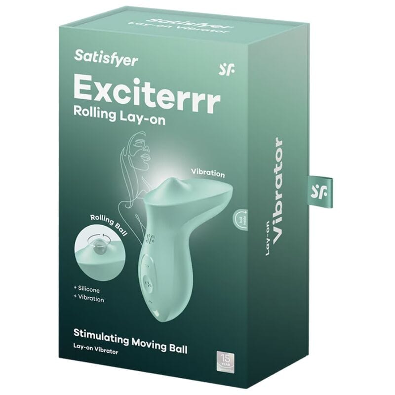 SATISFYER VIBRATOR SATISFYER - VIBROMASSEUR EXCITERRR À POSER SUR LE CLITORIS MENTHE