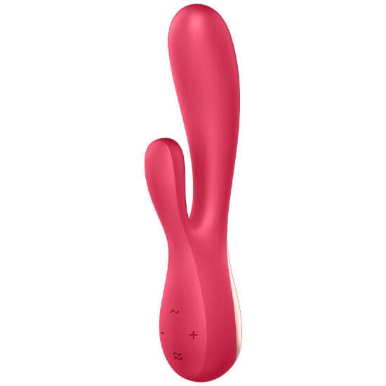 SATISFYER CONNECT SATISFYER - VIBROMASSEUR RABBIT MONO FLEX ROUGE AVEC APPLICATION