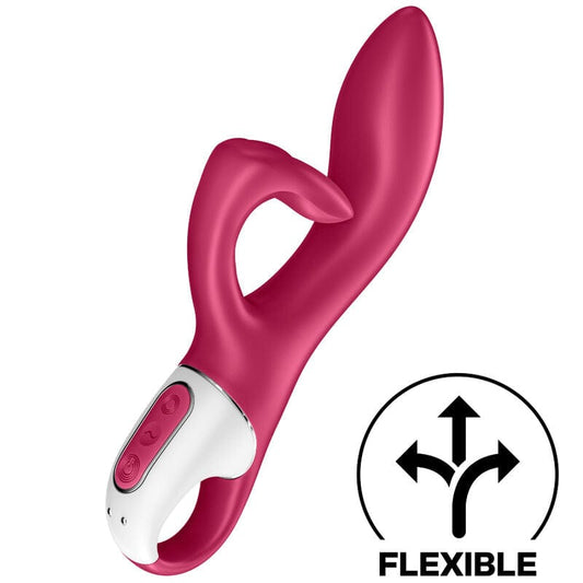 SATISFYER VIBRATOR Rouge SATISFYER - VIBROMASSEUR STIMULATEUR CLITORIDIEN SPOT G EMBRACE ME BAIE