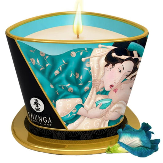 SHUNGA CANDLES SHUNGA - BOUGIE DE MASSAGE FLEURS DES ÎLES 170 ML