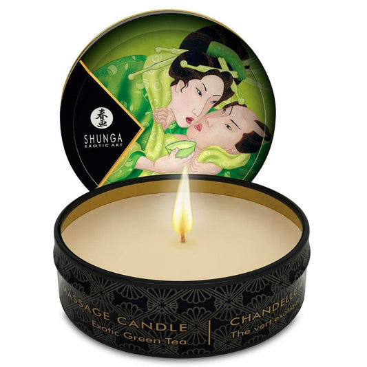 SHUNGA CANDLES SHUNGA - Bougie de massage Shunga Mini Caresse T Vert 30 ml
