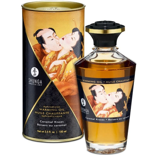 SHUNGA OILS SHUNGA - HUILE DE MASSAGE À EFFET CHALEUR SAVEUR CARAMEL 100 ML