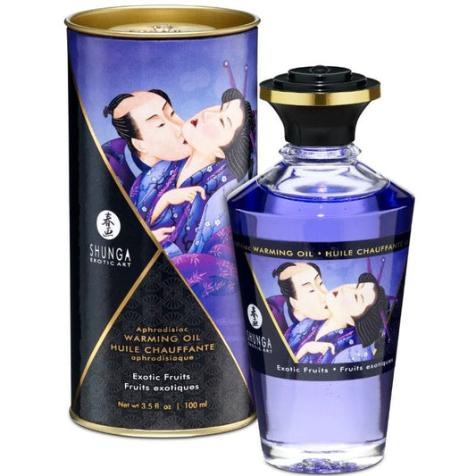 SHUNGA OILS SHUNGA - HUILE DE MASSAGE EFFET THERMIQUE SAVEUR FRUITS EXOTIQUES 100 ML