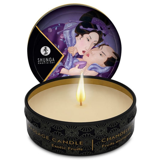 SHUNGA CANDLES SHUNGA - MINI CARESS BY CANDELIGHT BOUGIE DE MASSAGE FRUITS EXOTIQUES 30 ML