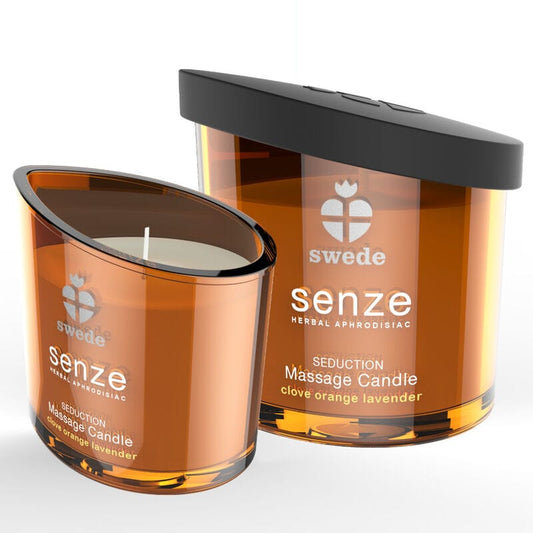SWEDE SWEDE - BOUGIE DE MASSAGE SÉDUCTION SENZE - GIROFLE, ORANGE, LAVANDE
