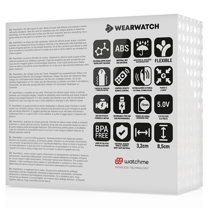 WEARWATCH WEARWATCH - WATCHME VIBRATEUR DOUBLE TECHNOLOGIE INDIGO / JET